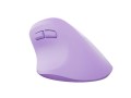 Mysz bezprzewodowa Natec Crake 2 Bluetooth 5.2 + 2.4GHz 2400DPI wertykalna pure lavender - 2534040