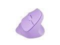 Mysz bezprzewodowa Natec Crake 2 Bluetooth 5.2 + 2.4GHz 2400DPI wertykalna pure lavender - 2534043