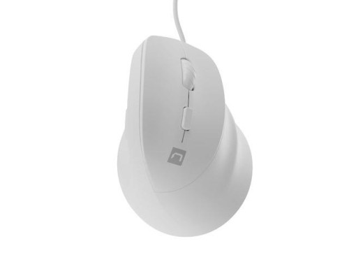 Mysz przewodowa Natec Crake 2 PRO 12800dpi wertykalna programowalna optyczna biała - 2517370