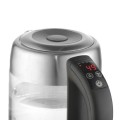 Adler AD 1247 NEW czajnik elektryczny 1,7 l 2200 W Orzech laskowy, Stal nierdzewna, Przezroczysty - 702243
