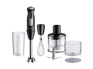 Blender ręczny Braun Domestic Home, stal nierdzewna, 1.000 Watt, 25 prędkości, Turbo (0X22111504)