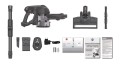 Hoover HF1 HF103X 011 Pionowy odkurzacz Bateria Suchy Tkanina Bez worka 0,9 l 170 W Tytan - 1813035