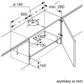 Okap teleskopowy BOSCH DFT63AC50 (szufladowy; kolor srebrny) (WYPRZEDAŻ) - 2659004