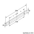 Okap teleskopowy BOSCH DFT63AC50 (szufladowy; kolor srebrny) (WYPRZEDAŻ) - 2659003