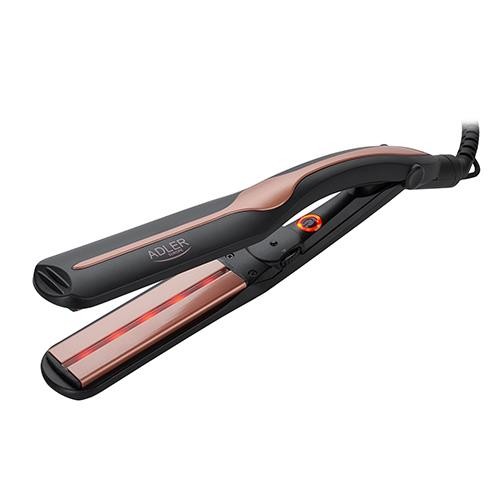 Adler AD 2318 urządzenie do stylizacji włosów Prostownica Ciepły Czarny, Koralowy 120 W - 2659292