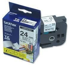 Taśma Brother P-Touch TZe-251 24mm x 8m (TZe251) - biała, czarny nadruk