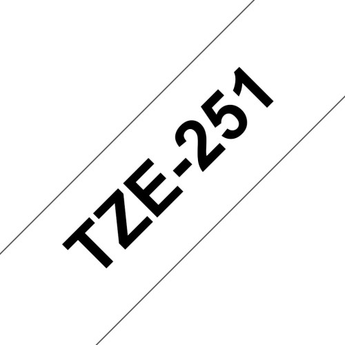 Brother TZE-251 taśmy do etykietowania Czarny na białym - 1943284