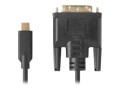 Kabel adapter Lanberg USB-C(M) - DVI-D(24+1) 3m czarny - 2661412