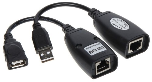 Genway USB-EX-50 huby i koncentratory USB 2.0 Czarny - 2312633
