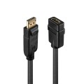 Lindy 41005 adapter kablowy 0,15 m DisplayPort HDMI Czarny - 2664738