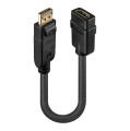Lindy 41005 adapter kablowy 0,15 m DisplayPort HDMI Czarny - 2664737