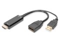 Digitus Adapter HDMI 4K – HDMI na DisplayPort - 2292121