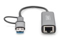 Adapter USB Typ-C na Gigabit Ethernet 2,5GUSB-C + USB A (USB 3.1/3.0) - 2014166