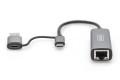 Adapter USB Typ-C na Gigabit Ethernet 2,5GUSB-C + USB A (USB 3.1/3.0) - 2129123