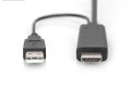 Kabel adapter HDMI 4K 30Hz zasilanie USB A na DisplayPort 2m - 2210634