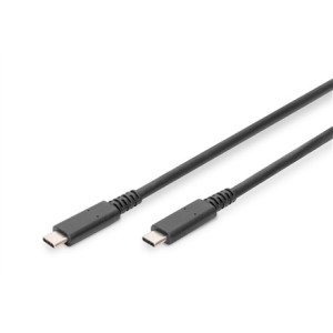 Kabel USB 4.0 DIGITUS Typ USB C/USB C M/M 40Gbps PD 3.1 240W 8K 60Hz czarny 0,8m