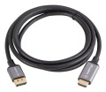 Lanberg CA-DPHD-20CU-0018-BK adapter kablowy 1,8 m DisplayPort HDMI Typu A (Standard) Czarny, Srebrny - 2664956