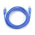 Kabel GEMBIRD CCP-USB3-AMBM-10 (USB 3.0 M - USB 3.0 Typu B M; 3m; kolor niebieski) - 2665035