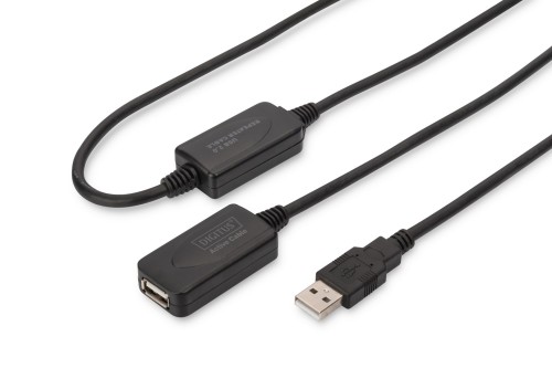 Kabel DIGITUS  DA-73102 (USB   ; 20m; czarny) - 1912137
