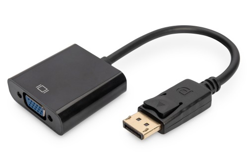 Kabel Assmann AK-340403-001-S (DisplayPort M - D-Sub (VGA) F; 0,15m; kolor czarny) - 2200056