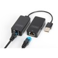 Przedłużacz USB 2.0 HighSpeed po skrętce Cat.5e/6 UTP do 50m - 2247817