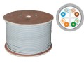 Q-LANTEC Kabel F/UTP kat.6, sieciowy, skrętka, PVC, Eca 4PR, 1Gb/s (10Gb/s do 55m), szary, 305m (KIF6PVC305Q) - 1778941