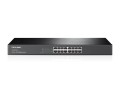 TP-Link TL-SF1016 Nie zarządzany Fast Ethernet (10/100) 1U Czarny - 2665470