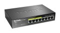 D-Link DGS-1008P/E łącza sieciowe Nie zarządzany L2 Obsługa PoE Czarny - 1043347