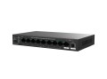 Tenda TEG1110PF-8-120W łącza sieciowe Nie zarządzany Gigabit Ethernet (10/100/1000) Obsługa PoE Czarny - 2665515