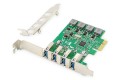 Digitus Karta złącze USB 3.0 PCI Express Add-On, 4 porty - 2136687