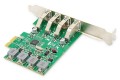 Digitus Karta złącze USB 3.0 PCI Express Add-On, 4 porty - 2233988