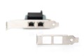 DIGITUS KARTA SIECIOWA PCIE PRZEWODOWA 2X RJ45 GIGABIT 10/100/1000MBPS LOW PROFILE DN-10132 - 2282957