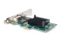 DIGITUS KARTA SIECIOWA PCIE PRZEWODOWA 2X RJ45 GIGABIT 10/100/1000MBPS LOW PROFILE DN-10132 - 2282958