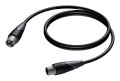 PROCAB KABEL MĘSKIE ZŁĄCZE XLR – ŻEŃSKIE ZŁĄCZE XLR, 0,5 M - 2666283