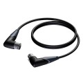 PROCAB KABEL MĘSKIE ZŁĄCZE KĄTOWE XLR – ŻEŃSKIE ZŁĄCZE KĄTOWE XLR, 5 M - 2666286