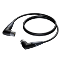 PROCAB KABEL MĘSKIE ZŁĄCZE KĄTOWE XLR – ŻEŃSKIE ZŁĄCZE KĄTOWE XLR, 5 M - 1125545