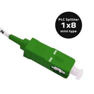 Splitter światłowodowy Qoltec 1x8, G.652D SC/APC - SC/APC SingleMode