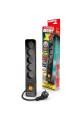 ACAR X5 Czarny 5 x gniazdo sieciowe 230 V 1,5 m - 2666764