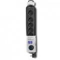 Qoltec 50172 ochrona przeciwprzepięciowa Czarny 6 x gniazdo sieciowe 230 V 5 m - 2666801