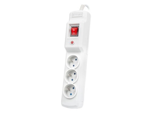 Armac Multi M3 | Listwa zasilająca | przeciwprzepięciowa, 3 gniazda, przewód 3m, szara - 2666812