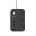Energizer EPB2500W01EU rozgałęziacz 2 m 3 x gniazdo sieciowe Wewnętrzna Biały, Czarny - 2537201