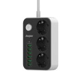 Energizer EPB2500W01EU rozgałęziacz 2 m 3 x gniazdo sieciowe Wewnętrzna Biały, Czarny - 2537202