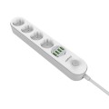 Energizer EPB2500W00EU rozgałęziacz 2 m 4 x gniazdo sieciowe Wewnętrzna Biały - 2537199