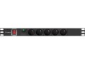 Lanberg PDU-05E-0200-IEC-BK rozdzielacz zasilania PDU 5 x gniazdo sieciowe 1U Czarny - 2666874