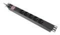 Lanberg PDU-05E-0200-IEC-BK rozdzielacz zasilania PDU 5 x gniazdo sieciowe 1U Czarny - 2666868