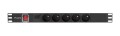 Lanberg PDU-05E-0200-IEC-BK rozdzielacz zasilania PDU 5 x gniazdo sieciowe 1U Czarny - 2666871