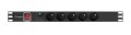 Lanberg PDU-05E-0200-IEC-BK rozdzielacz zasilania PDU 5 x gniazdo sieciowe 1U Czarny - 2666873