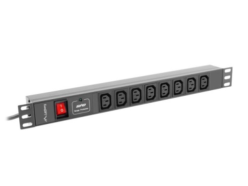 LANBERG LISTWA ZASILAJĄCA RACK PDU (1U, 16A, 8X IEC C13) - 2666880
