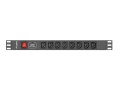LANBERG LISTWA ZASILAJĄCA RACK PDU (1U, 16A, 8X IEC C13) - 1049924