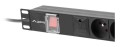 Lanberg PDU-05E-0200-BK rozdzielacz zasilania PDU 5 x gniazdo sieciowe 1U Czarny - 2666915